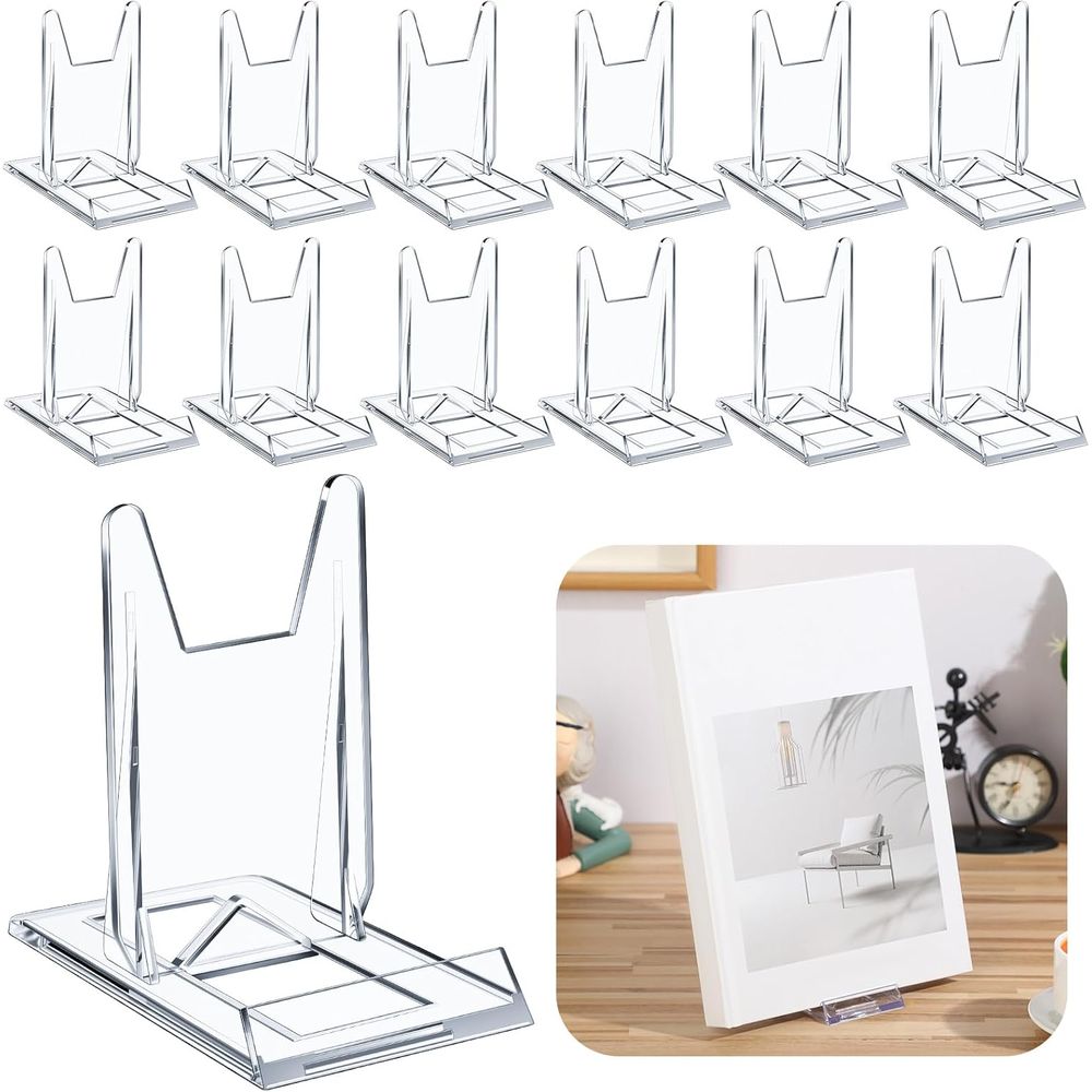 Clear Acrylic Book Stand Holder - Verstellbarer Klarer Acryl-Buchständer Ausstellungshalter für Sammler