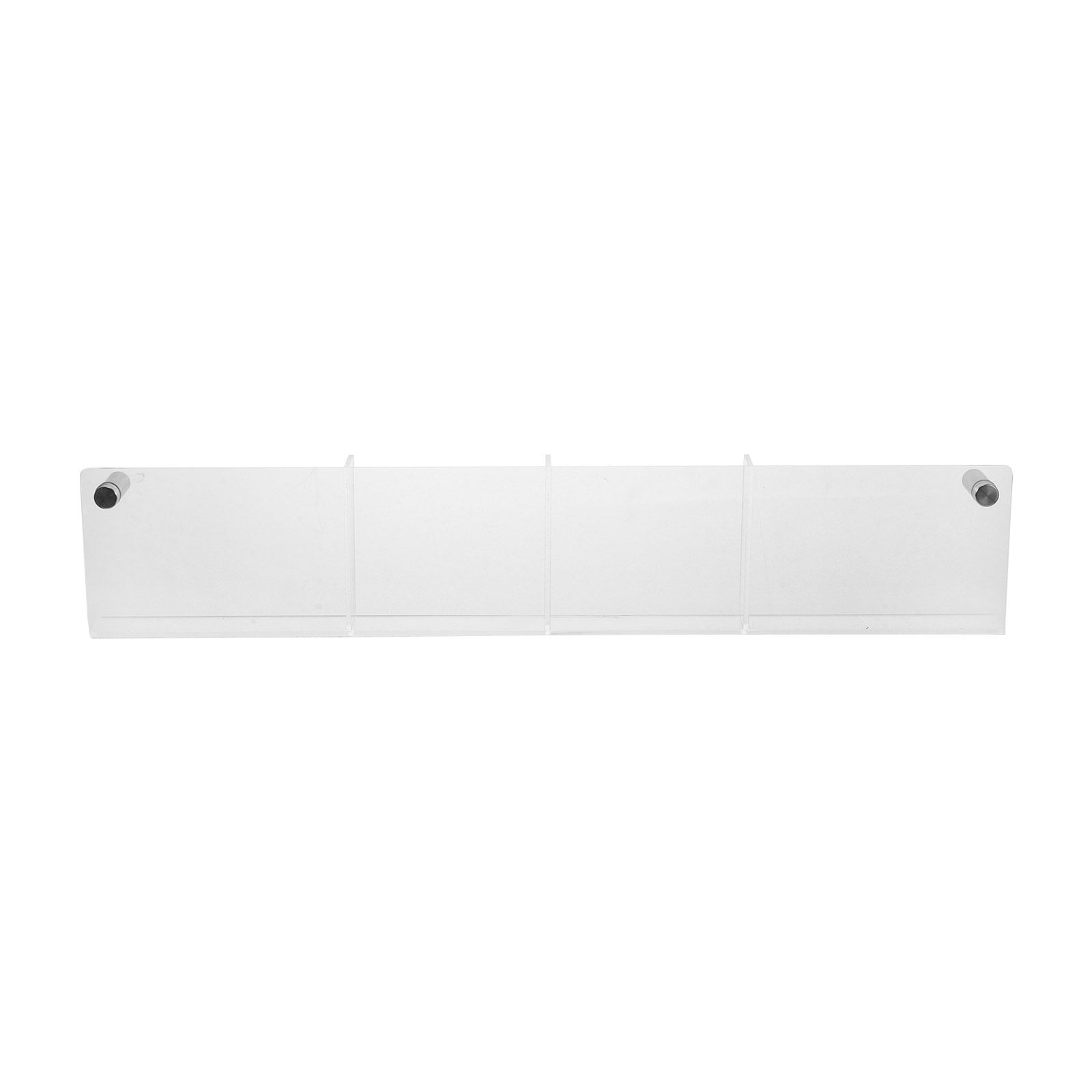 Magazines - Wandmontierter Acryl-Prospekthalter mit 4 Fächern, Transparenter