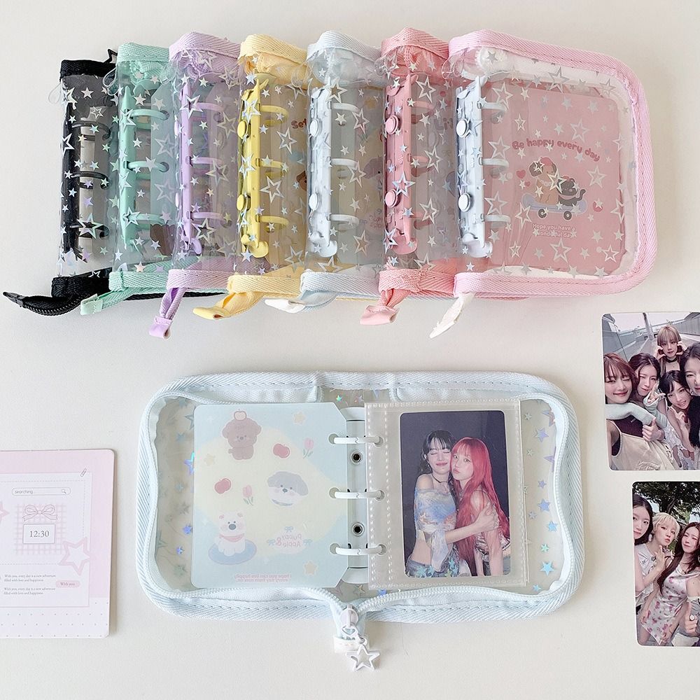Kpop Photo Card Binder 3 Inch - 1 Stück Tragbarer PVC A8 Kartenordner