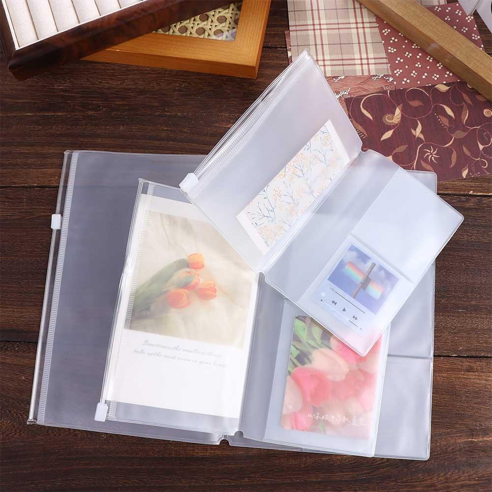 Vintage Leather Journal Notebook - PVC-Reiß verschluss tasche für Midori-Reisende Notebook