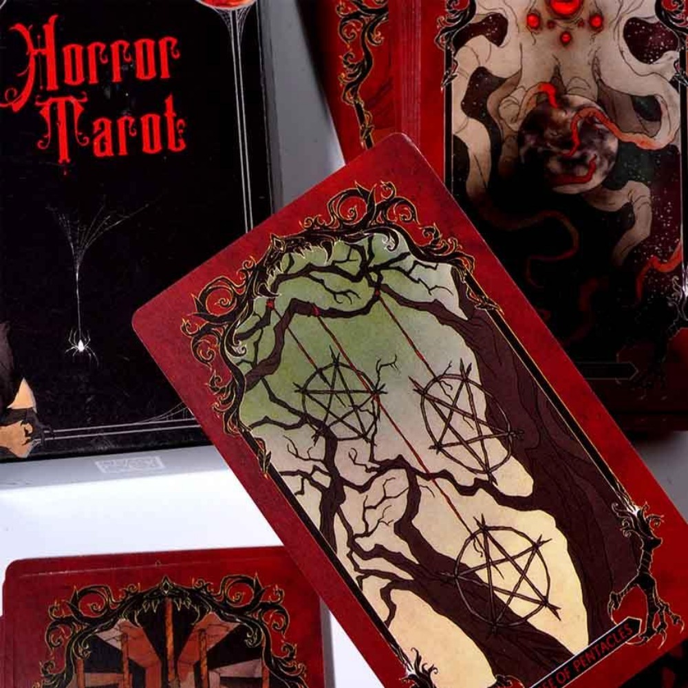 Tarot Deck With Guidebook - 10.3*6cm Horror Tarot Deck Kartenspiel