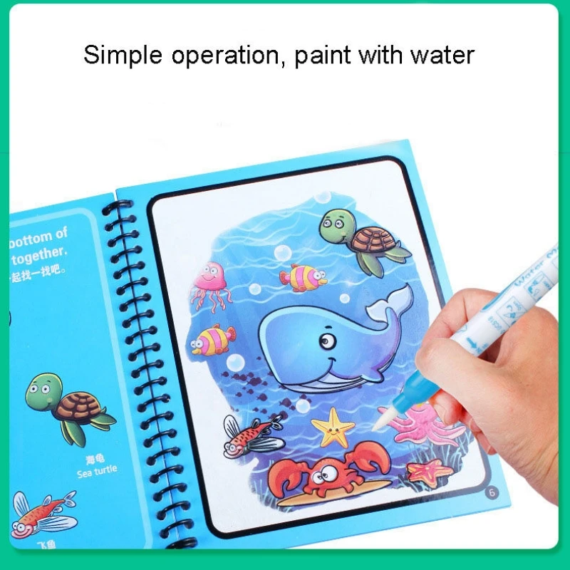 1pc Magie Wasser Malbuch Monte – Reusable Water Magic Coloring Book Bewertung und Preis