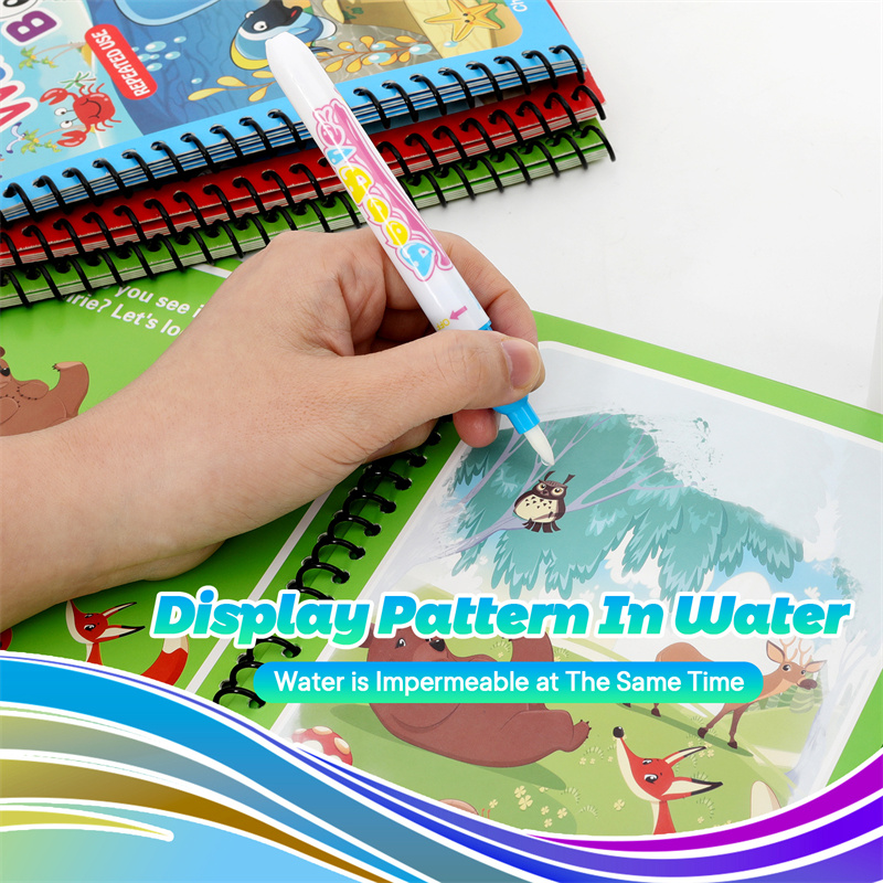 Montessori-Spielzeug, wiederve – Reusable Water Magic Coloring Book Bewertung und Preis