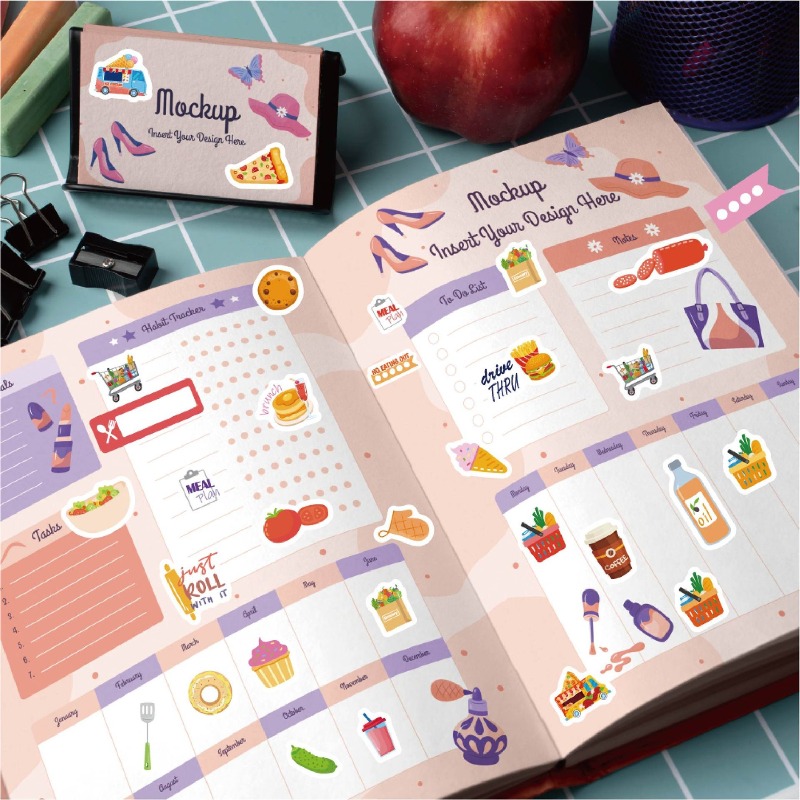 Aufkleber für die Lebensmittel – Stationery Books Bewertung und Preis