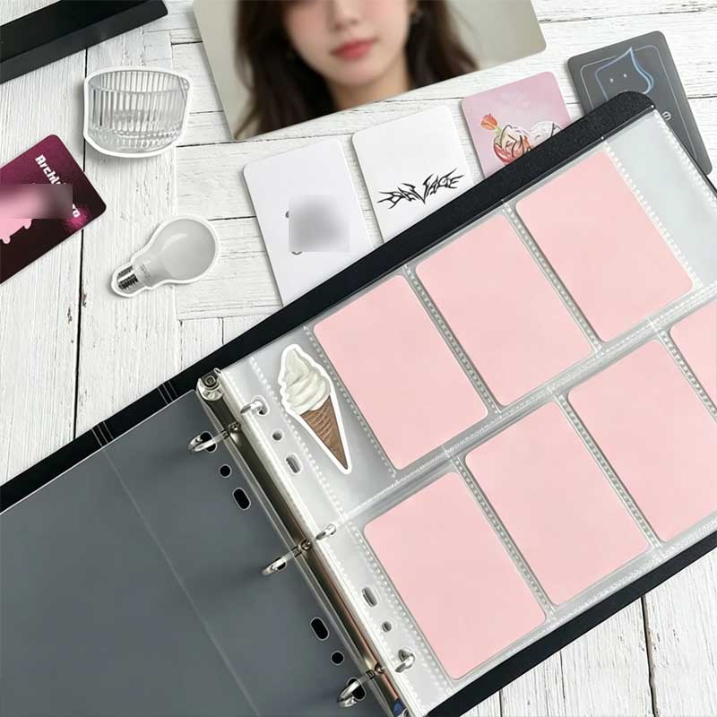 7-8 Fächer breiter A5 D-Ring-O – Kpop Photo Card Binder 3 Inch Bewertung und Preis