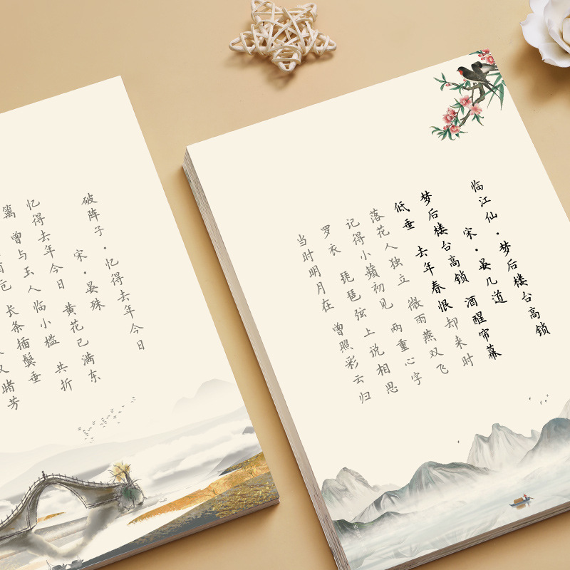 Haarnadelblumen-Kalligrafie-Üb – Chinese Calligraphy Practice Book Bewertung und Preis