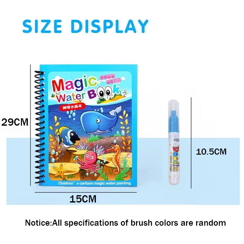Magisches Cartoon-Wasser-Malbu – Reusable Water Magic Coloring Book Bewertung und Preis