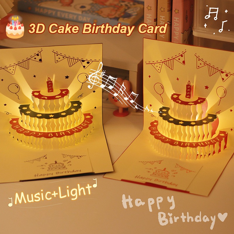 3D Musik Licht Geburtstag Kart – Blank Sheet Music Notebook Bewertung und Preis