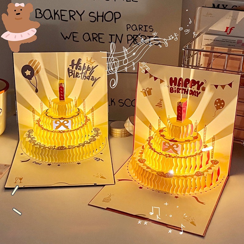 3D Musik Licht Geburtstag Kart – Blank Sheet Music Notebook Bewertung und Preis