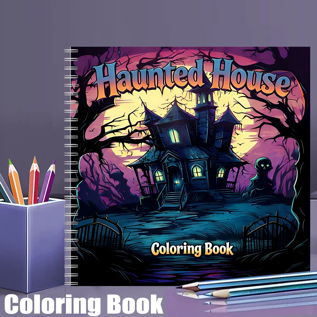 Geisterhaus-Malbuch für Erwach – Adult Coloring Book Stress Relief Bewertung und Preis