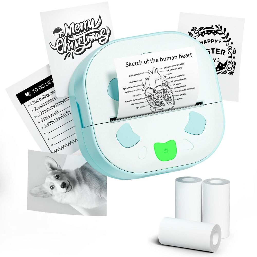 Mini-Aufkleberdrucker mit 3 Pa – Mini Pocket Thermal Printer Paper Roll Bewertung und Preis