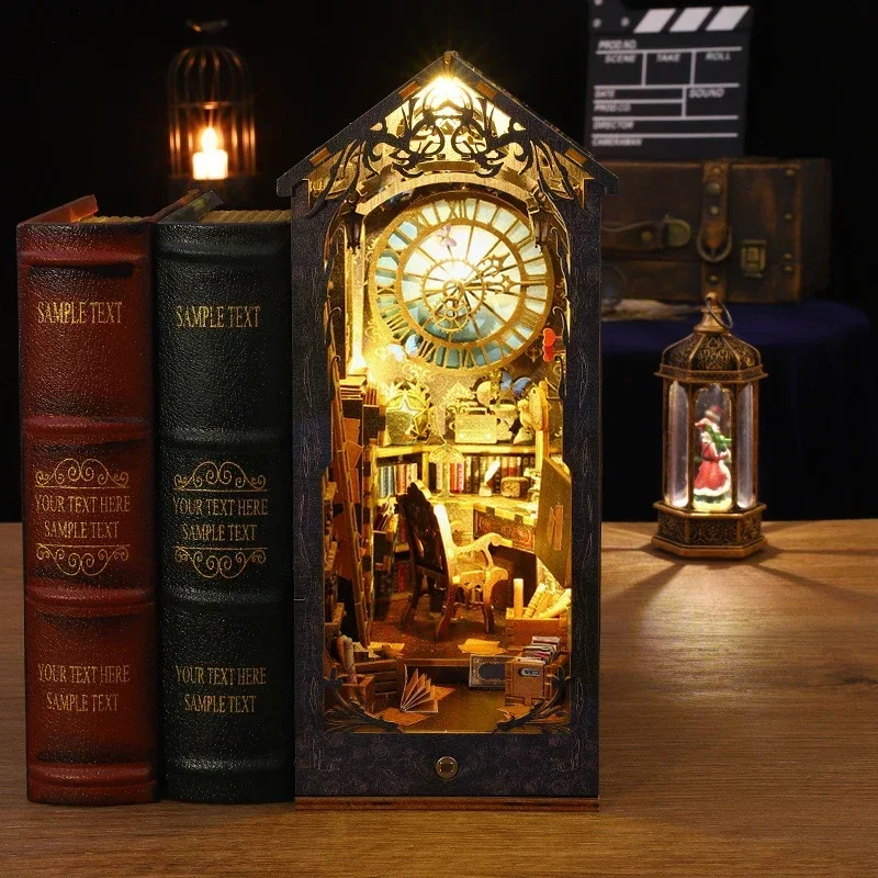 Retro DIY Holz-Bücherregal-Ein – Diy Wooden Book Nook Kit Shelf Insert Bewertung und Preis