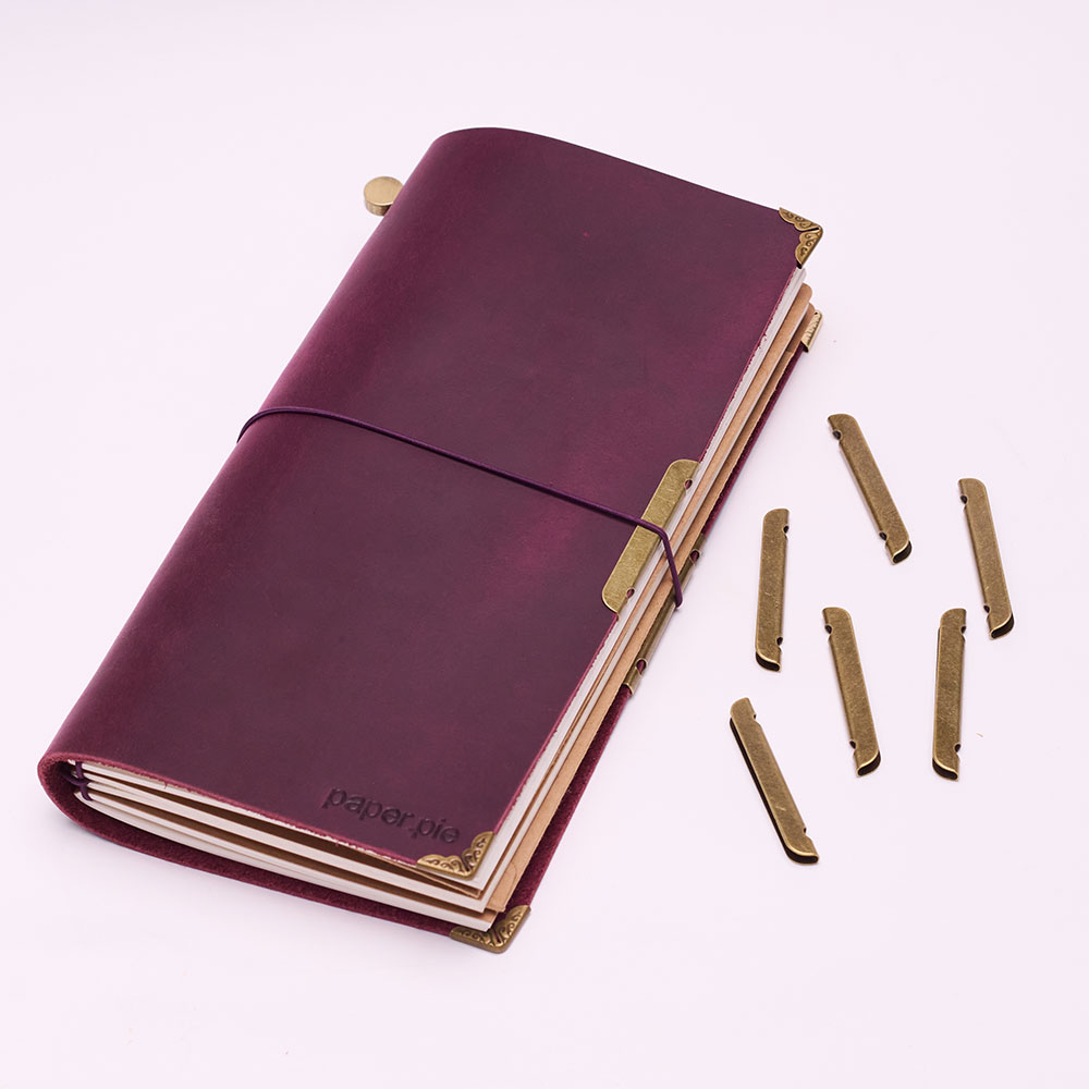 Leder-Notizbuch mit Metallkant – Vintage Leather Journal Notebook Bewertung und Preis